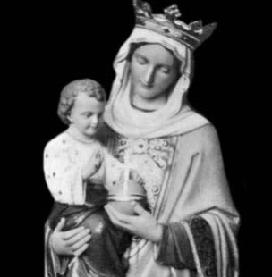 New Hand Carved Marble or Wood Statue of Mary Queen of Heaven