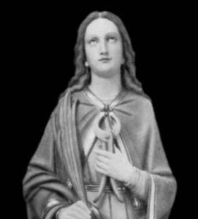 New Hand Carved Marble or Wood Statue of St. Apollonia