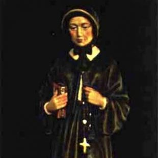 Carved Wood Statue of St. Elizabeth Ann Seton
