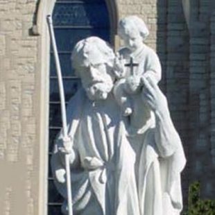 St. Christopher-Traditional Carved Marble Statue