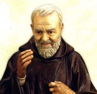 Carved Wood Bust of Padre Pio