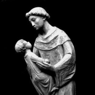 New 4' Hand Carved Wood Wall Mount Statue Of St. Anthony