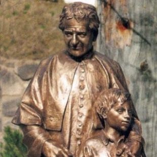 New Statue of St. Don Bosco With Children