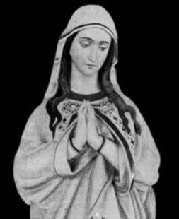 New Hand Carved Marble or Wood Statue of Mary - The Immaculate Conception