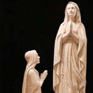Statue of Mary - Our Lady of Lourdes and Bernadette