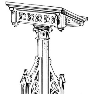 New Wood or Marble Lectern