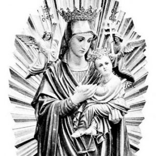 Carved Statue of Our Lady Perpetual Help