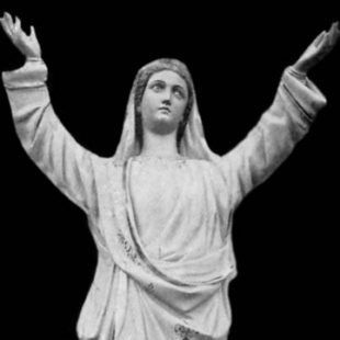 New Hand Carved Marble or Wood Statue of Mary - The Assumption