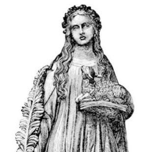 New Wood or Marble Statue of St. Agnes