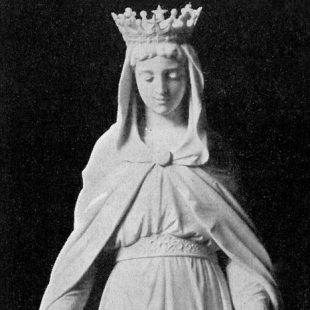 New hand carved marble or wood statue of Mary - The Immaculate Conception