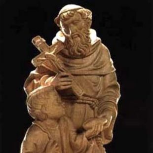 Carved Wood Statue of Brother Conrad