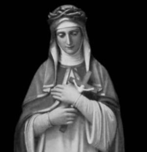 New Hand Carved Marble or Wood Statue of St. Catherine