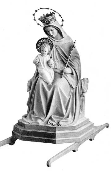 Carved Statue Of Mary-Queen Of May Processions - King Richards