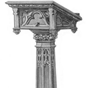 New Wood or Marble Lectern