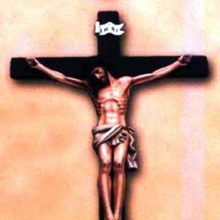 Life Size Crucifix with Real Crown of Thorns