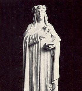 Life Size Marble Statue of St. Rose of Lima