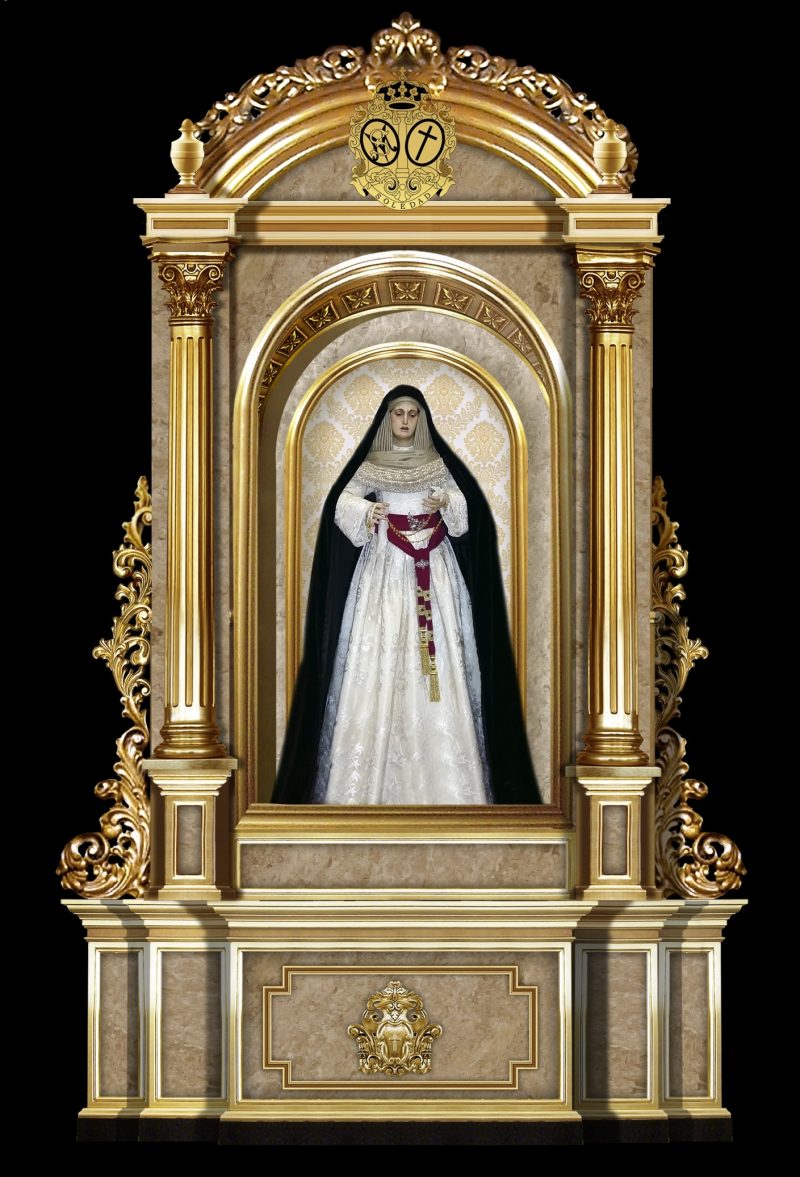 New Roman Shrine Statue Niche