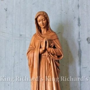 New Hand-Carved Wood Statue of Immaculate Conception