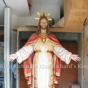 New Hand-Carved Wood Statue of Christ