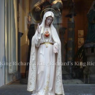 New Hand-Carved Wood Statue of Mary Our Lady of Fatima