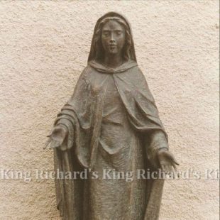 New Hand-Carved Wood Statue of Mary Our Lady of Grace