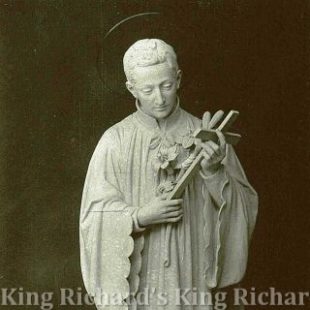 New Hand-Carved Wood Statue of St Aloysius