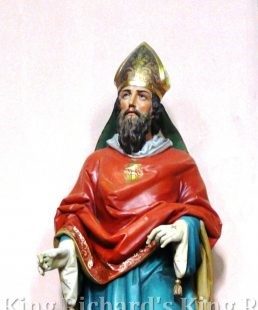 New Hand-Carved Wood Statue of St Ambrosius