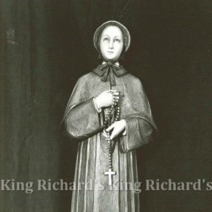 New Hand-Carved Wood Statue of St Ann Seton