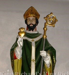 New Hand-Carved Wood Statue of St Augustine