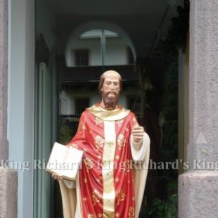 New Hand-Carved Wood Statue of St Avendrace