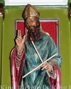 New Hand-Carved Wood Statue of St Blase