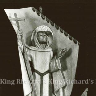 New Hand-Carved Wood Statue of St Brendan the Navigator