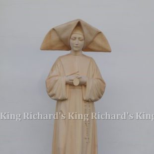 New Hand-Carved Wood Statue of St Catherine Labouré