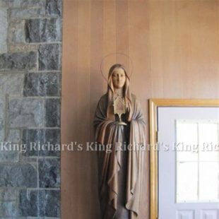 New Hand-Carved Wood Statue of St Clare