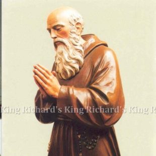 New Hand-Carved Wood Statue of St Conrad