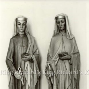 New Hand-Carved Wood Statue of St Cosmas