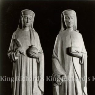 New Hand-Carved Wood Statue of St Cosmas