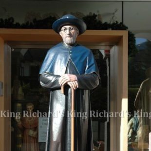 New Hand-Carved Wood Statue of St Damian