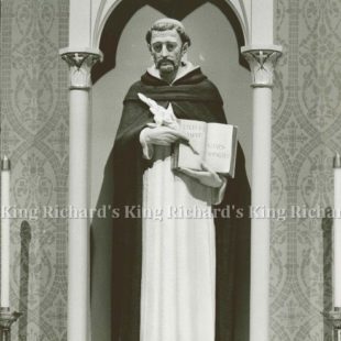 New Hand-Carved Wood Statue of St Dominic