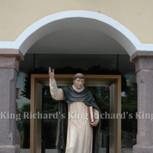 New Hand-Carved Wood Statue of St Dominic
