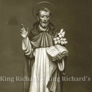 New Hand-Carved Wood Statue of St Dominic