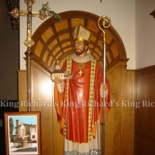 New Hand-Carved Wood Statue of St Donatus