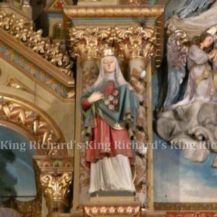 New Hand-Carved Wood Statue of St Dora