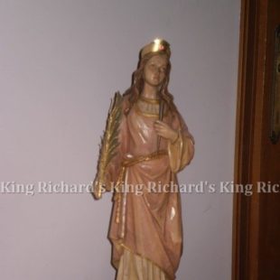 New Hand-Carved Wood Statue of St Dora