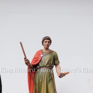 New Hand-Carved Wood Statue of St Fantinus of Taureana