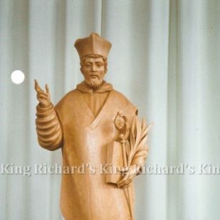 New Hand-Carved Wood Statue of St Felix