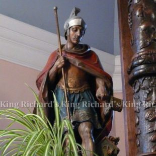 New Hand-Carved Wood Statue of St Florian
