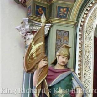 New Hand-Carved Wood Statue of St Florian