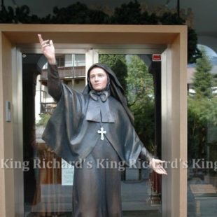 New Hand-Carved Wood Statue of St Frances