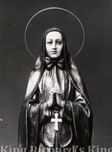 New Hand-Carved Wood Statue of St Frances